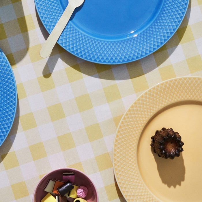 Lyngby Porcelæn 201945 Rhombe Color Plate in Sand