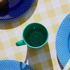 Lyngby Porcelæn 201972 Tasse couleur rhombe en vert