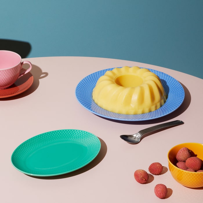 Lyngby Porcelæn 201946 Rhombe Color Plate in Blue