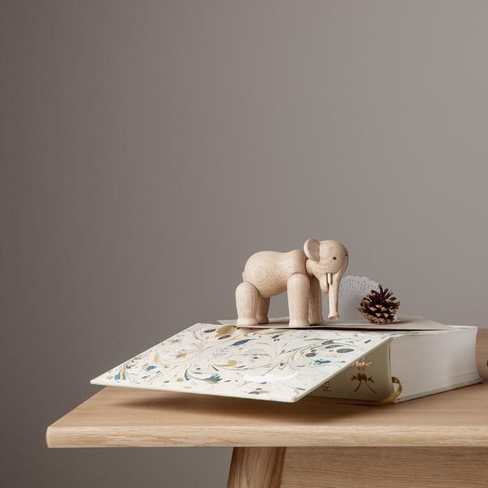 Kay Bojesen 39242 Elephant Wooden Figurine in Oak