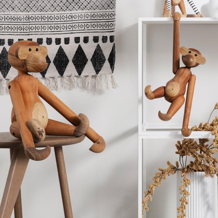 Kay Bojesen 39253 Monkey Wooden Figurine in Teak/Limba