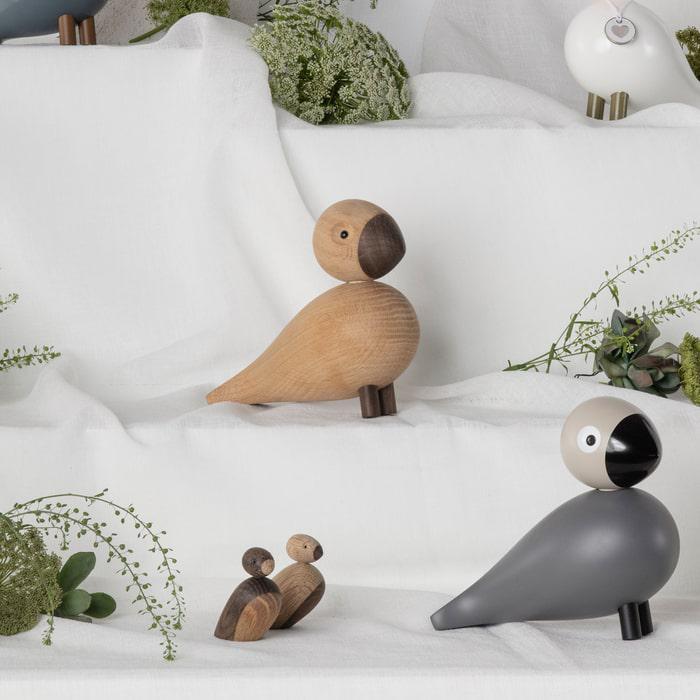 Kay Bojesen 39408 Figurine en bois Songbird en chêne/chêne fumé