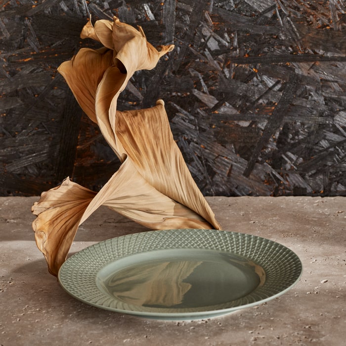 Lyngby Porcelæn 201815 Plaque de terre Rhombe en mousse