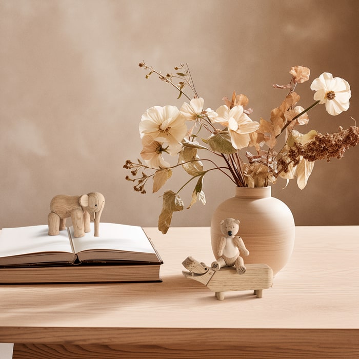 Kay Bojesen 39542 Hippo Wooden Figurine in Oak