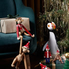 Kay Bojesen 39571 Figurine en bois de singe cavalier de Noël en teck/Limba
