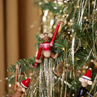 Kay Bojesen 39571 Figurine en bois de singe cavalier de Noël en teck/Limba