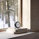 Arne Jacobsen Clocks 43672 Station Table Clock in White/Black