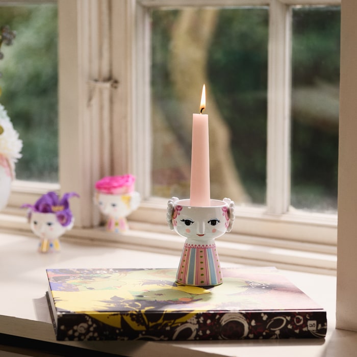 Bjørn Wiinblad 56555 Eva Candle Holder in Pink
