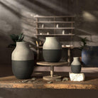 Kähler 690149 Vase circulaire Omaggio en gris anthracite