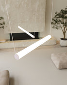Sonneman 3475.77WS-1-2-1 YO Linea Suspendu en anodisé naturel