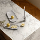 Lyngby Porcelæn 201468 Plat de service ovale Tura en blanc