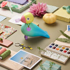 Kay Bojesen 39837 Story Bird Wooden Figurine in Aqua