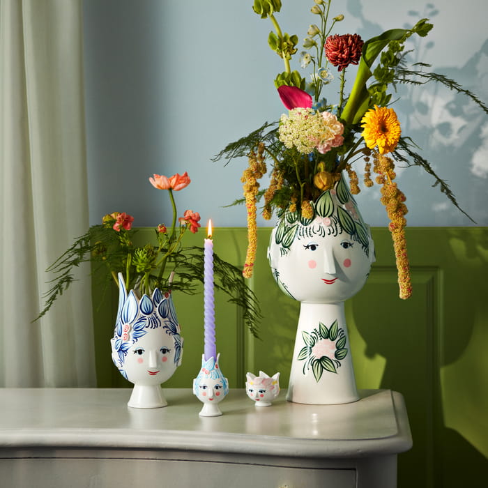 Bjørn Wiinblad 54062 Titania Candle Holder in Light Blue