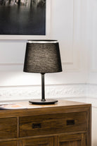 Faro Barcelona 20305-83-US Savoy Table Lamp in Black/Black