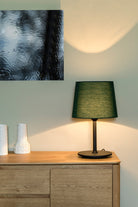 Faro Barcelona 20305-84-US Savoy Table Lamp in Black/Green
