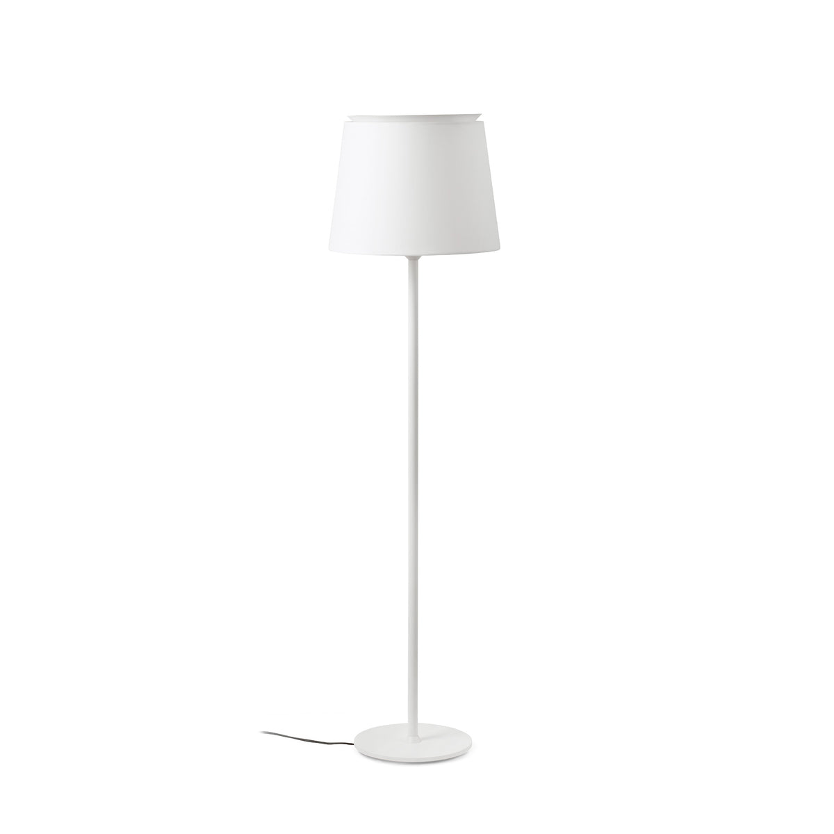 Faro Barcelona 20306-85-US Savoy Floor Lamp in White/White