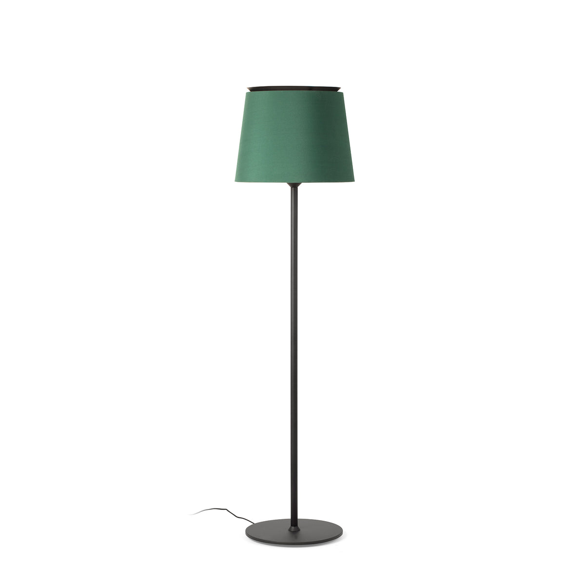 Faro Barcelona 20307-87-US Savoy Floor Lamp in Black/Green