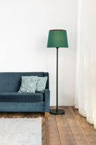 Faro Barcelona 20307-87-US Savoy Floor Lamp in Black/Green