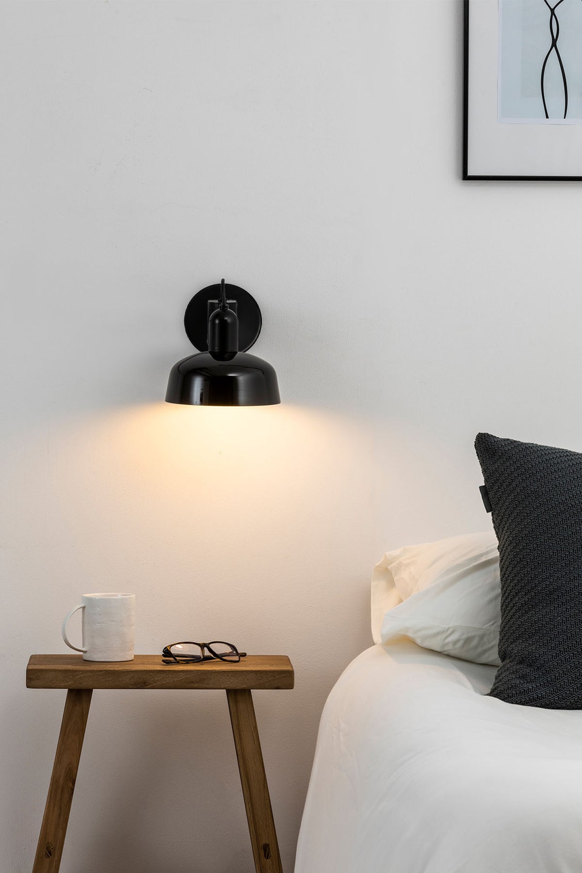 Faro Barcelona 20335-117-US Tatawin Wall Sconce in Black Glass