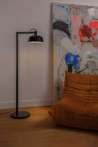 Faro Barcelona 20336-120-US Tatawin Floor Lamp in Black Glass
