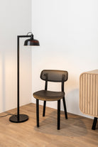 Faro Barcelona 20336-120-US Tatawin Floor Lamp in Black Glass