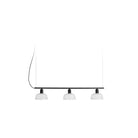 Faro Barcelona 20338-116-US Tatawin 3-Light Linear Suspension in White Glass