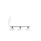 Faro Barcelona 20338-119-US Tatawin 3-Light Linear Suspension in White Glass