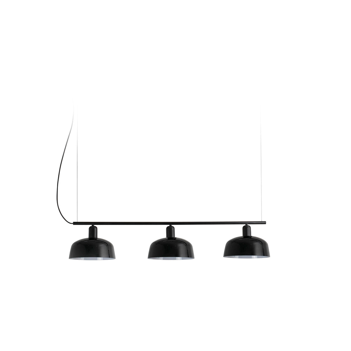 Faro Barcelona 20338-120-US Tatawin 3-Light Linear Suspension in Black Glass