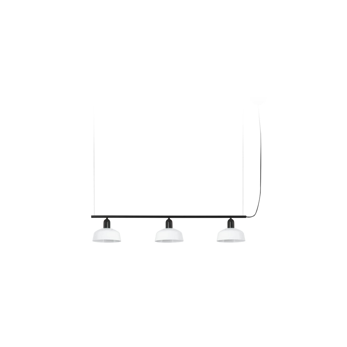 Faro Barcelona 20338-140-US Tatawin 3-Light Linear Suspension in White Metal