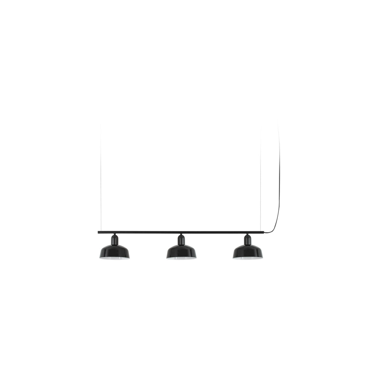 Faro Barcelona 20338-141-US Tatawin 3-Light Linear Suspension in Black Metal