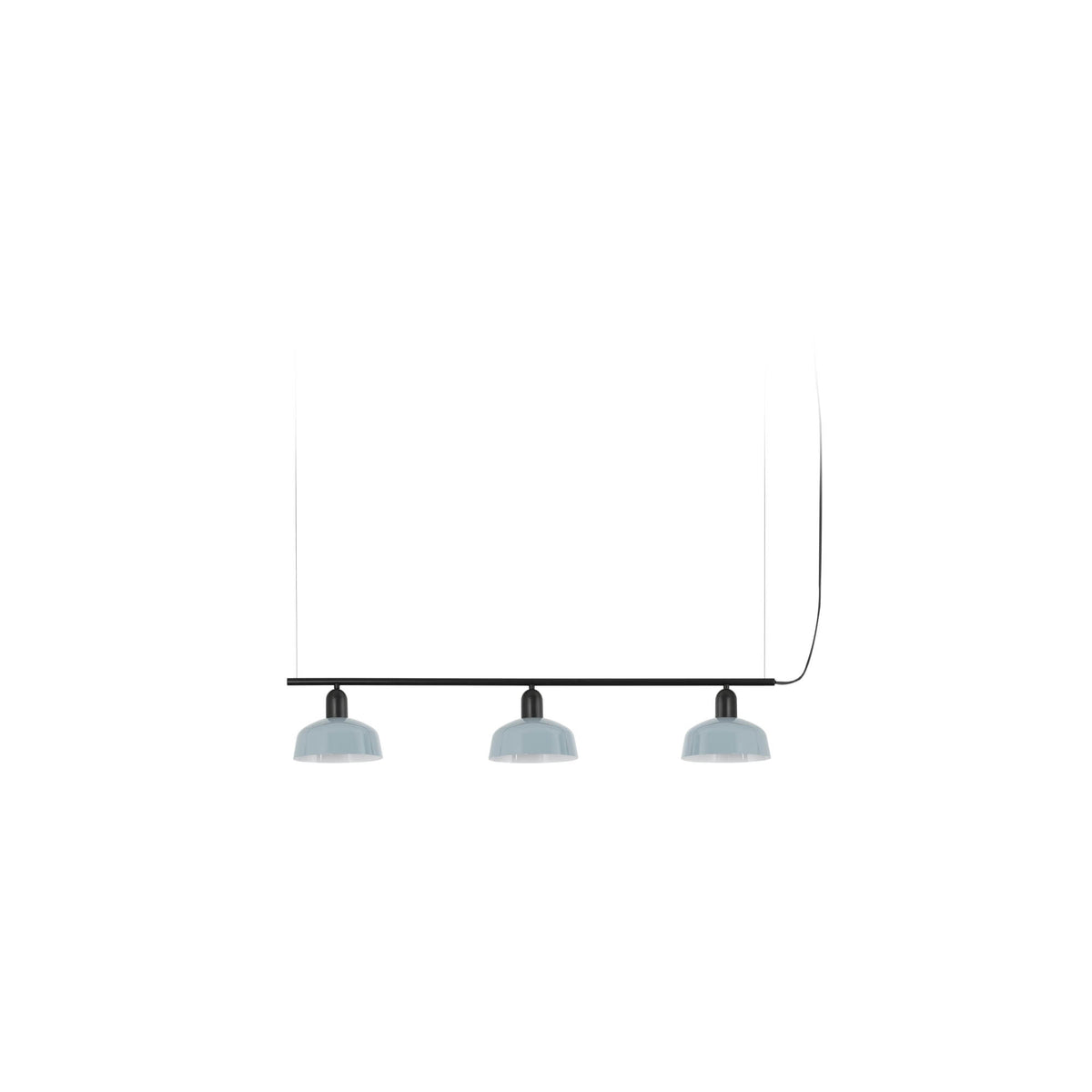 Faro Barcelona 20338-142-US Tatawin 3-Light Linear Suspension in Bluish Gray Metal
