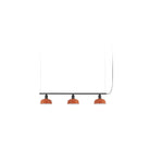 Faro Barcelona 20338-143-US Tatawin 3-Light Linear Suspension in Reddish Orange Metal