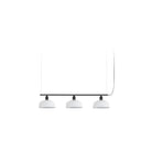 Faro Barcelona 20338-145-US Tatawin 3-Light Linear Suspension in White Metal