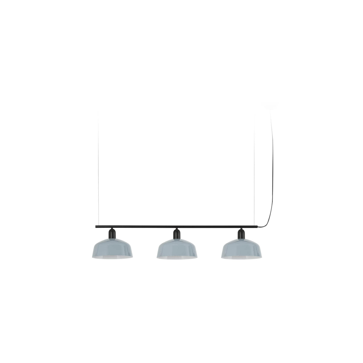 Faro Barcelona 20338-147-US Tatawin 3-Light Linear Suspension in Bluish Gray Metal
