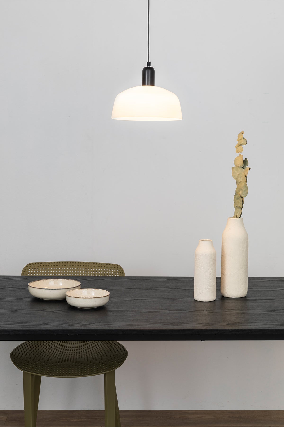 Faro Barcelona 20339-119-US Tatawin Pendant in White Glass