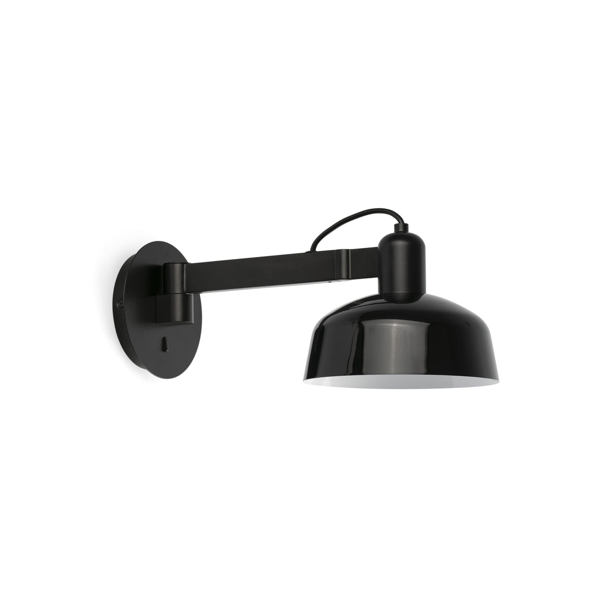 Faro Barcelona 20342-141-US Tatawin Wall Sconce with Arm in Black Metal