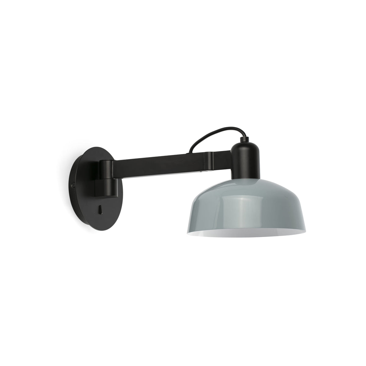 Faro Barcelona 20342-142-US Tatawin Wall Sconce with Arm in Bluish Gray Metal