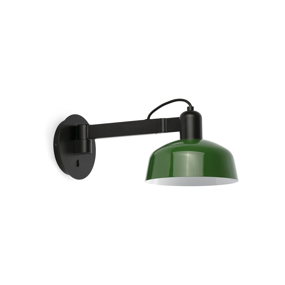 Faro Barcelona 20342-144-US Tatawin Wall Sconce with Arm in Green Metal
