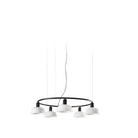 Faro Barcelona 20343-116-5L-US Tatawin 5-Light Ring Pendant in White Glass