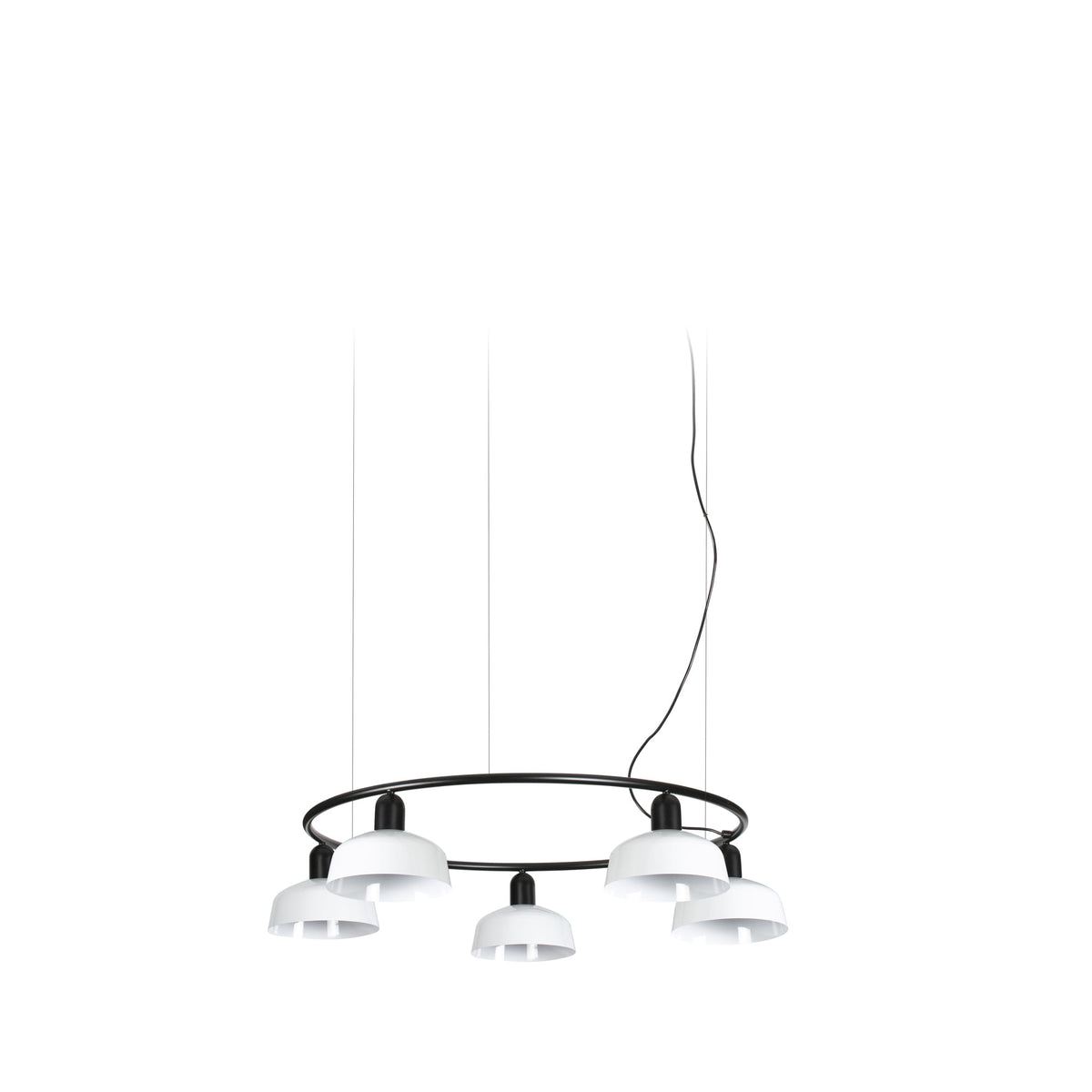 Faro Barcelona 20343-140-5L-US Tatawin 5-Light Ring Pendant in White Metal