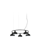 Faro Barcelona 20343-141-5L-US Tatawin 5-Light Ring Pendant in Black Metal