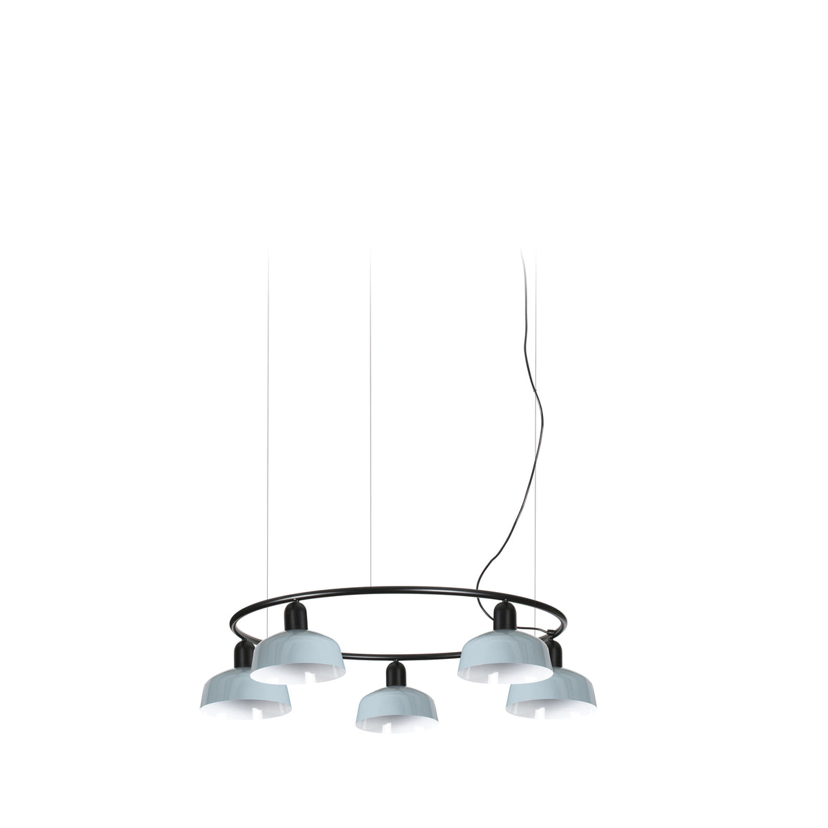 Faro Barcelona 20343-142-5L-US Tatawin 5-Light Ring Pendant in Bluish Gray Metal
