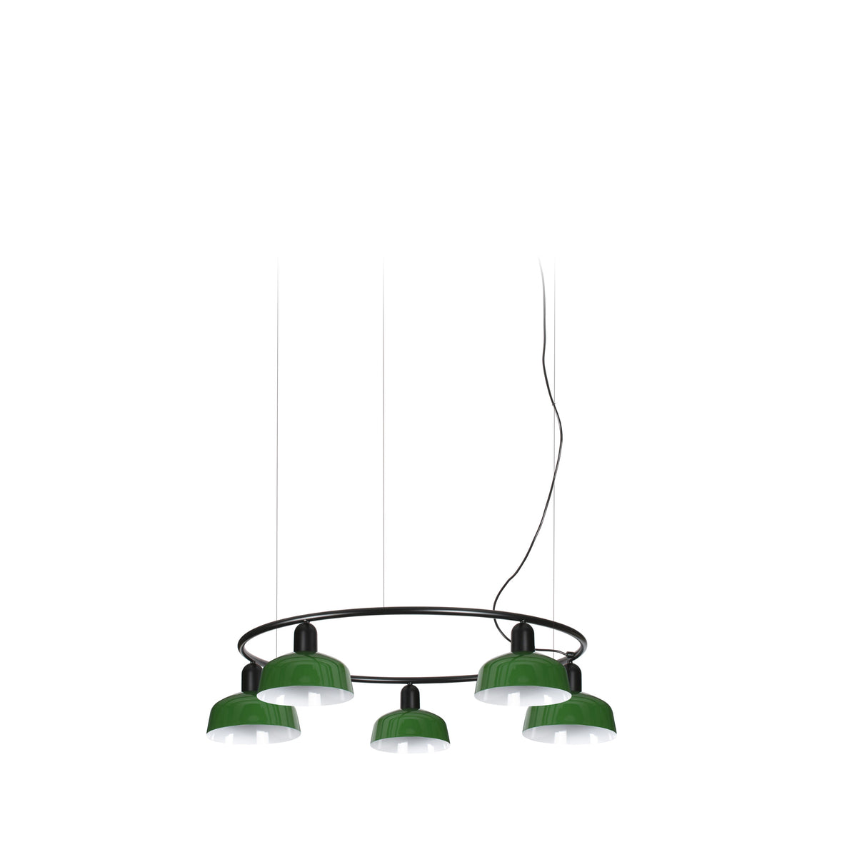 Faro Barcelona 20343-144-5L-US Tatawin 5-Light Ring Pendant in Green Metal