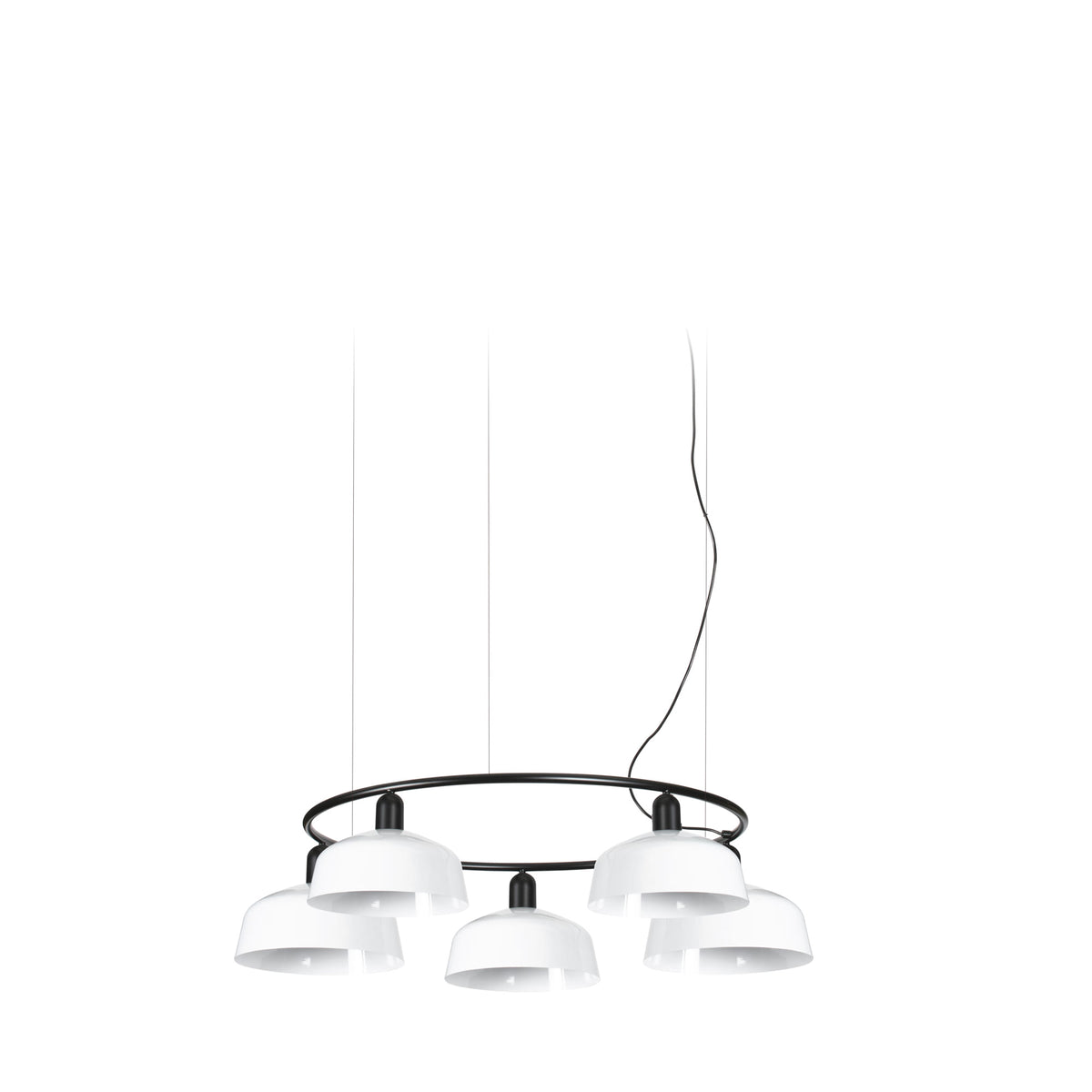 Faro Barcelona 20343-145-5L-US Tatawin 5-Light Ring Pendant in White Metal