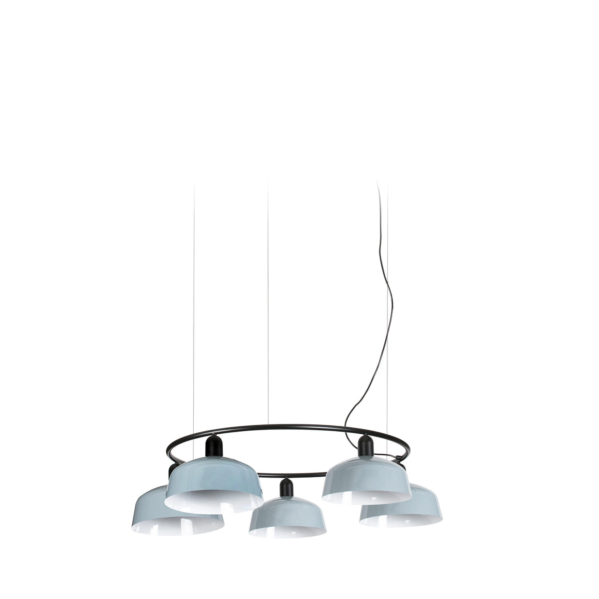 Faro Barcelona 20343-147-5L-US Tatawin 5-Light Ring Pendant in Bluish Gray Metal