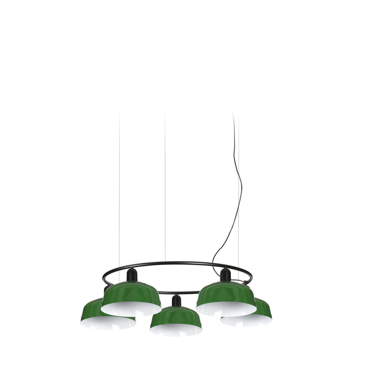 Faro Barcelona 20343-149-5L-US Tatawin 5-Light Ring Pendant in Green Metal
