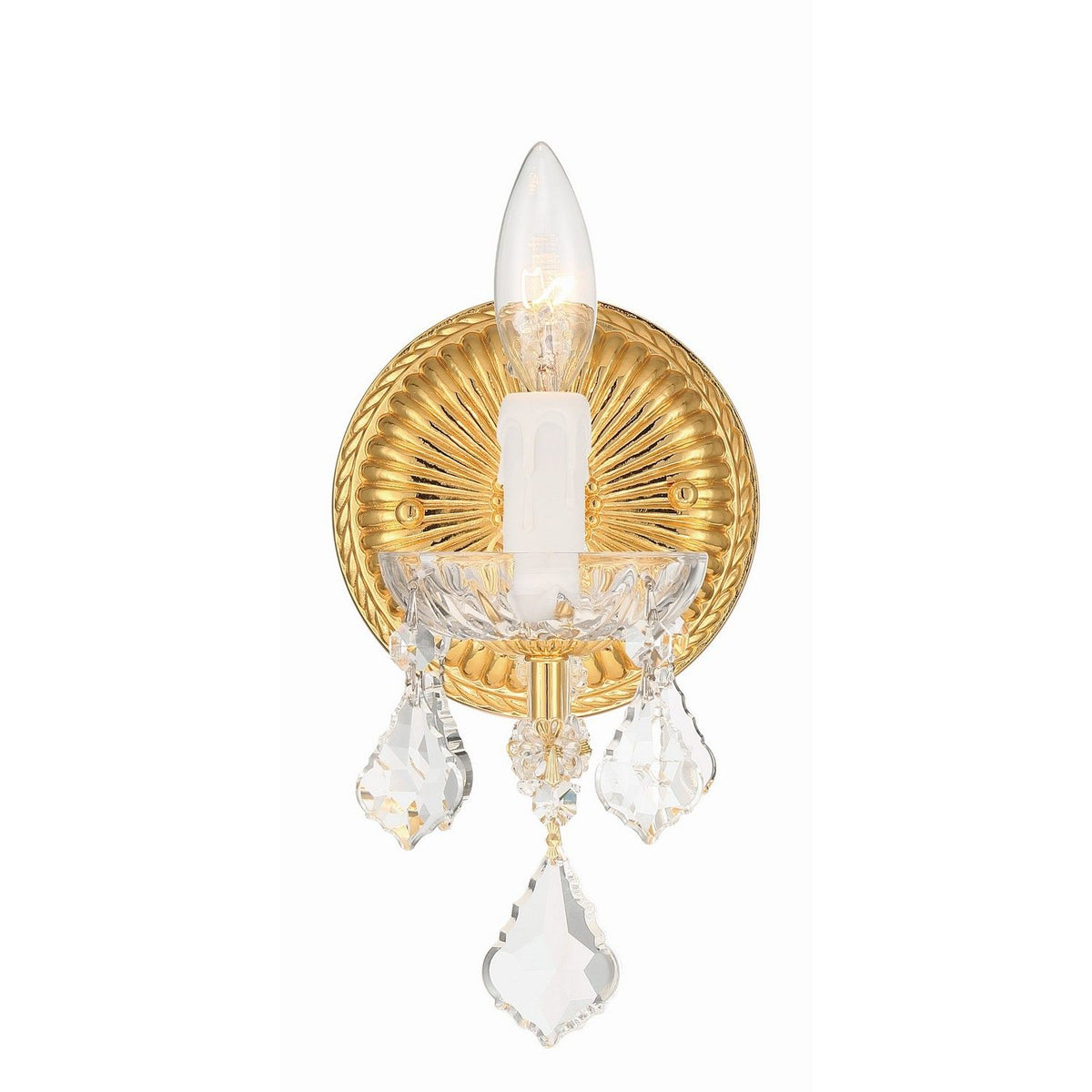 Crystorama - 4471-GD-CL-MWP - One Light Wall Sconce - Maria Theresa - Gold