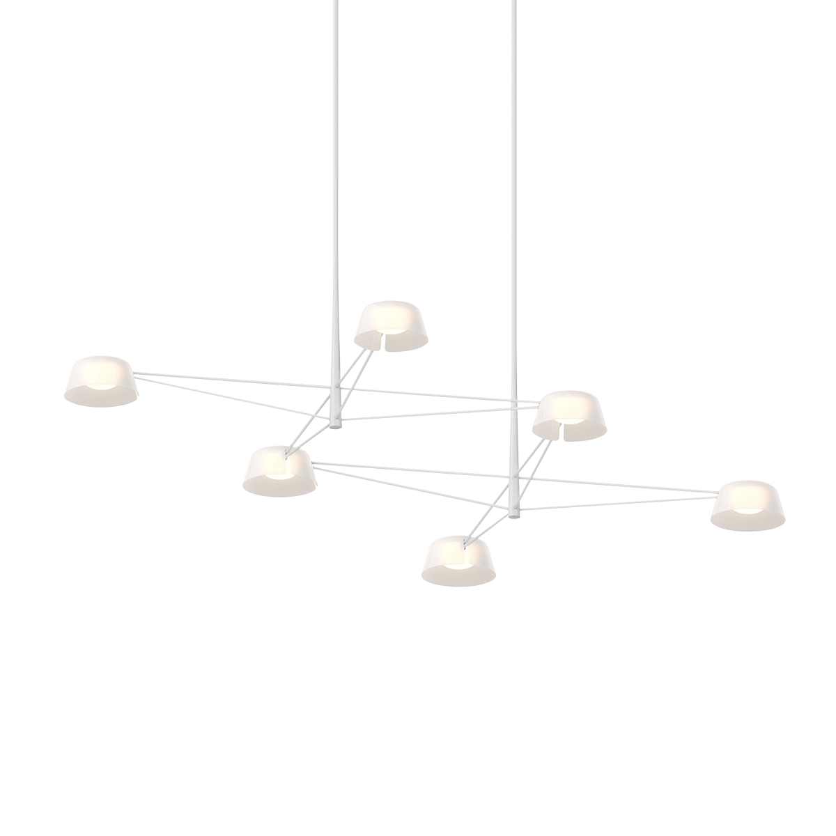 Sonneman 2036.17W Ray Suspendu en gris chaud