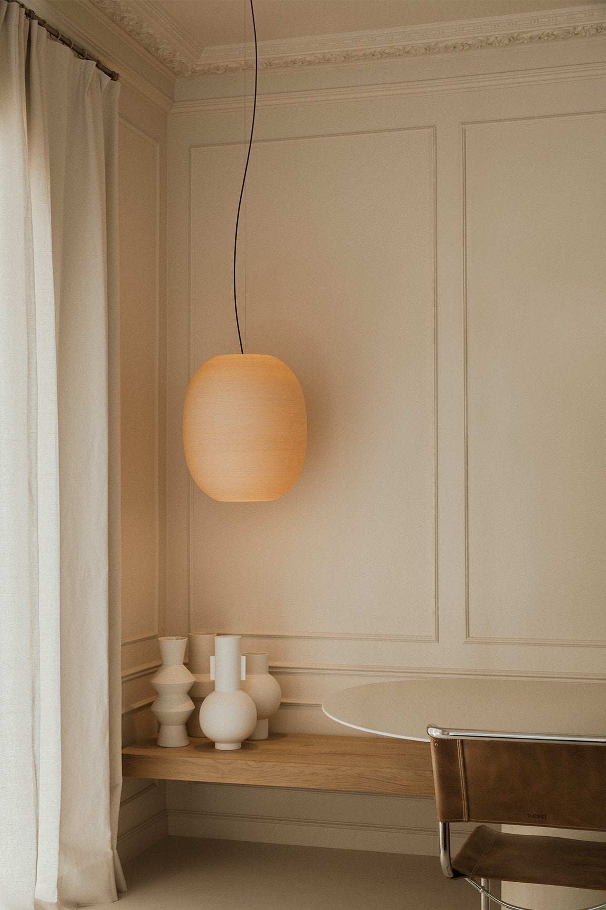 Faro Barcelona 20400-US Tierra Pendant in Beige