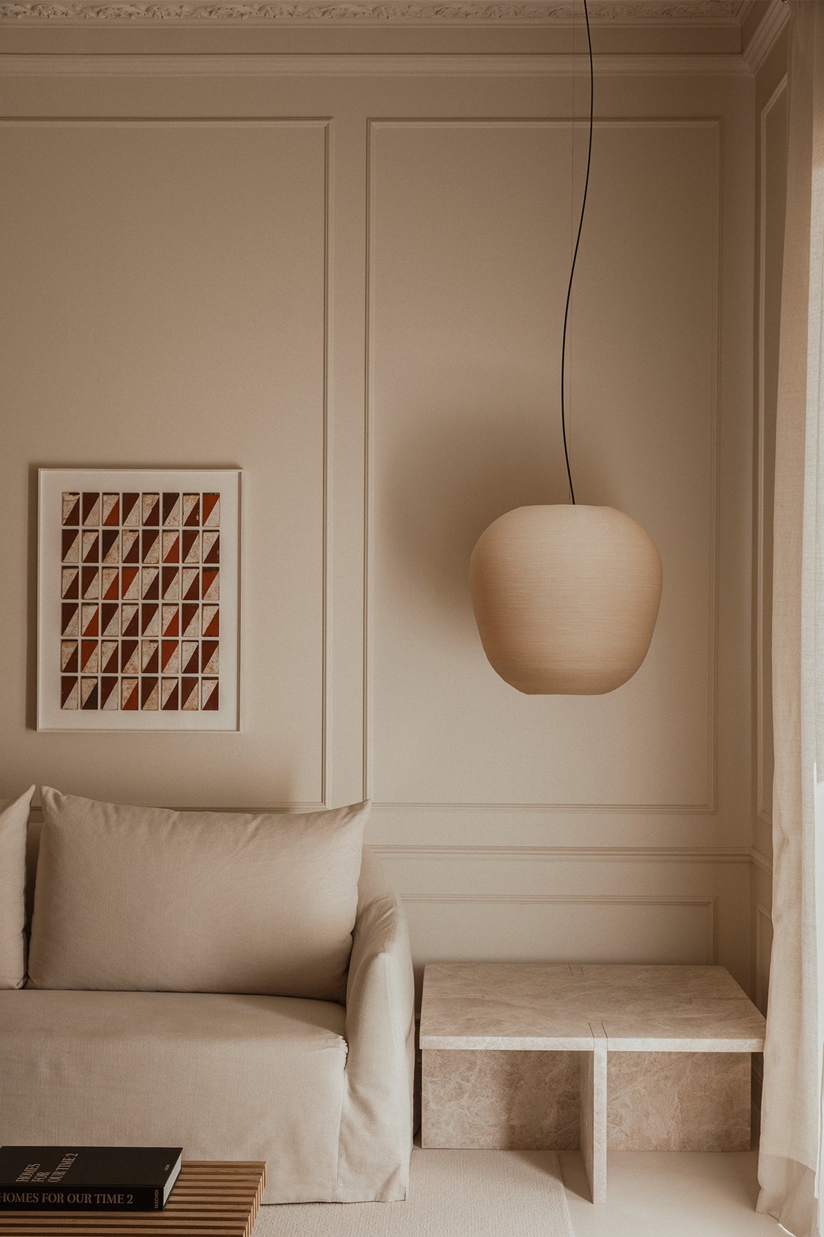 Faro Barcelona 20402-US Tierra Pendant in Beige